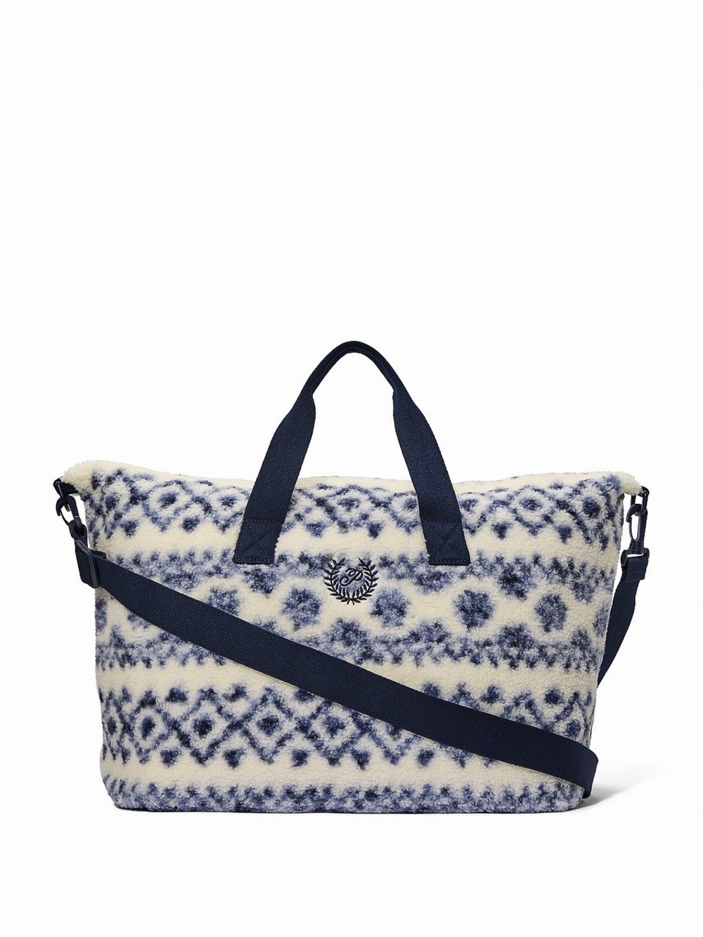 NWOT VS Pink cozy plush weekender bag!